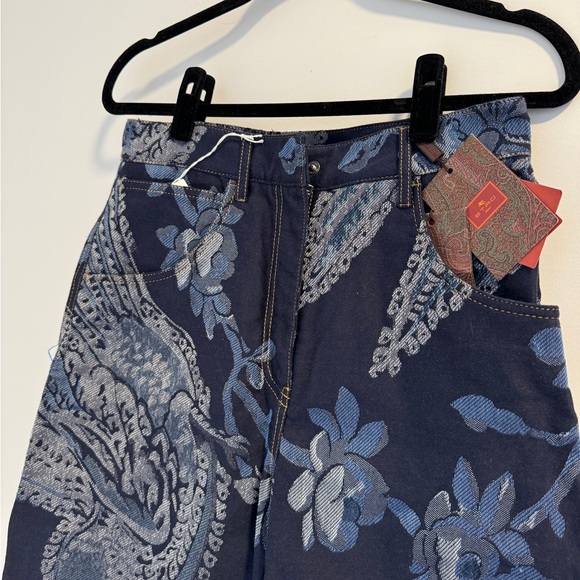 Etro jacquard denim pants - Picture 6 of 14